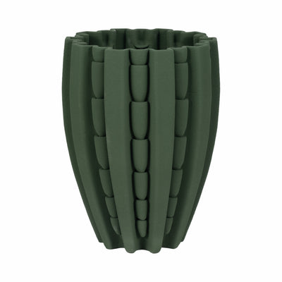 11 LAKELAND 3D PRINTED VASE, GREEN