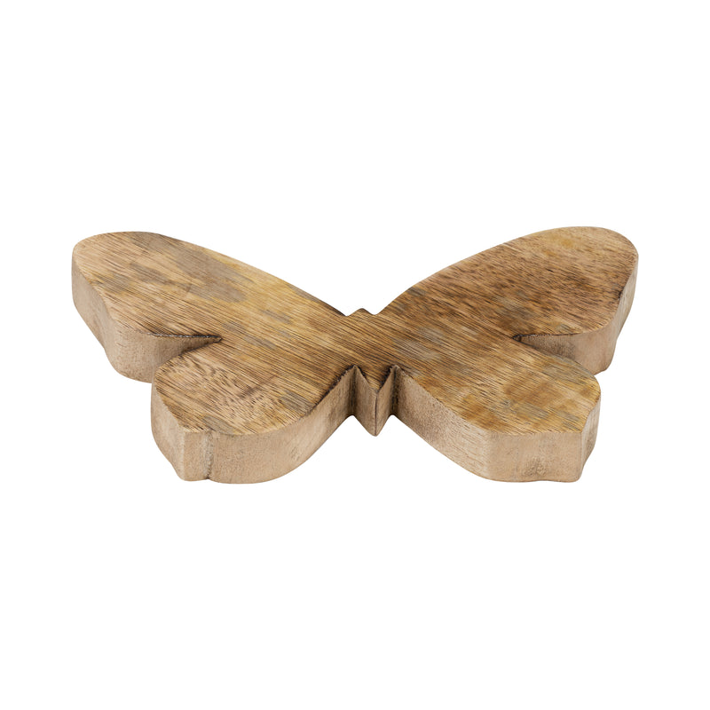 WOOD, 9 BUTTERFLY DECO, BROWN