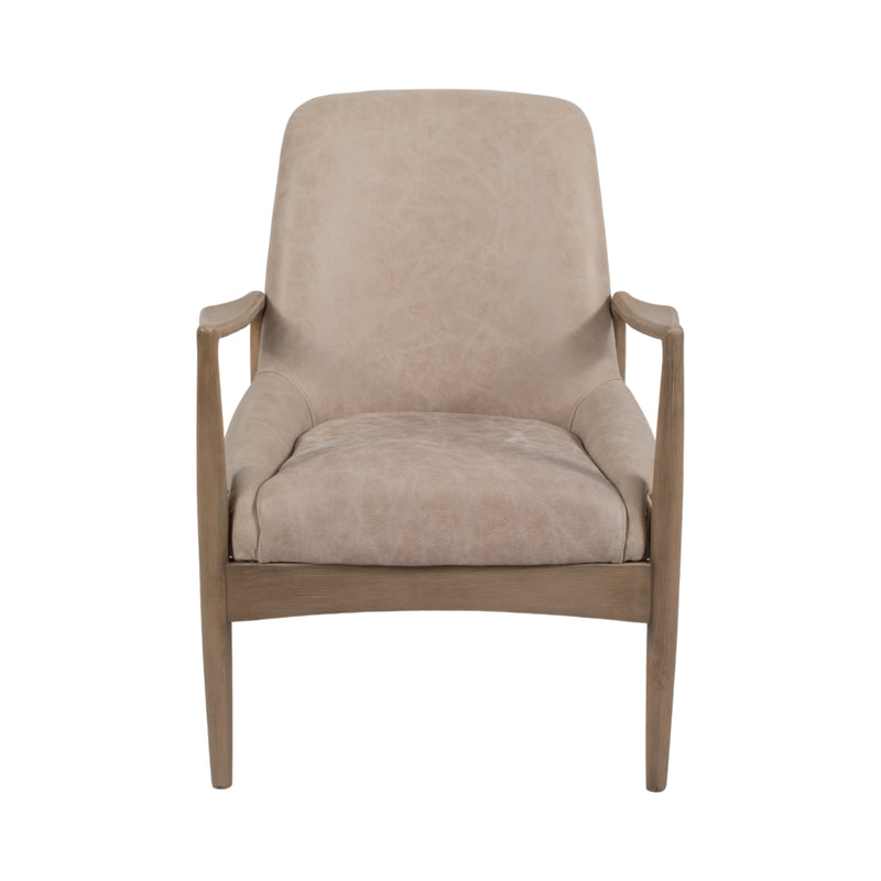 32 Bennati Leather Accent Chair, Tan