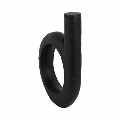 Metal, 12 Looped Sculpture, Black