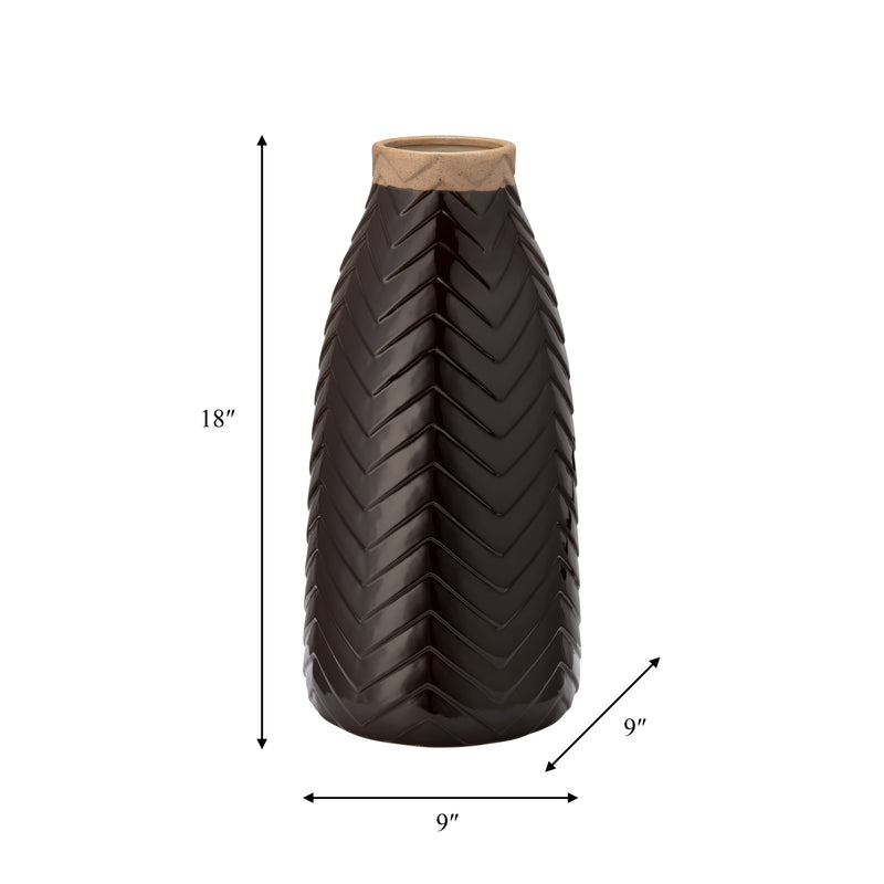 CER, 18 CHEVRON VASE, JAVA