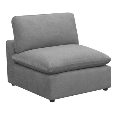 Cloud 9 Charcoal Armless Chair