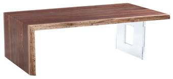 Crotch Cut Walnut 54 Waterfall Cocktail Table - CW54-WC