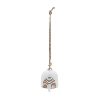 Cer, 4 Hanging Bell Rainbow, White/Beige