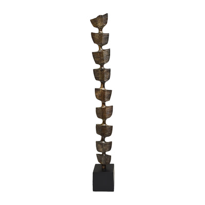 34 Hensly Large Metal Statuary, Black