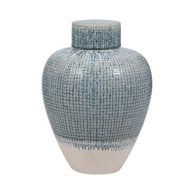 11 KASHION SMALL BLUE LIDDED JAR