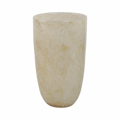 12 Durban Large Cream Glass Vase