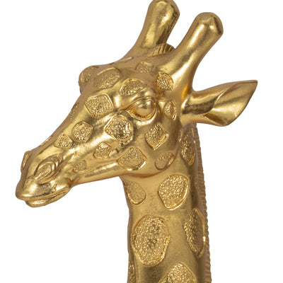 16 Giraffe Head Tabletop Decor, Gold