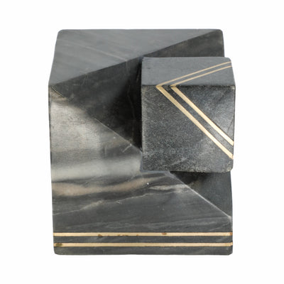 6 Waipo Gray Marble Cube