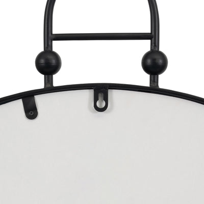 Metal, 31 Mirror Metal Hoop, Black Wb