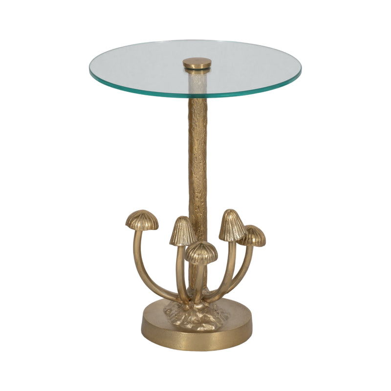 20 Mushrooms Accent Table, Gold Kd