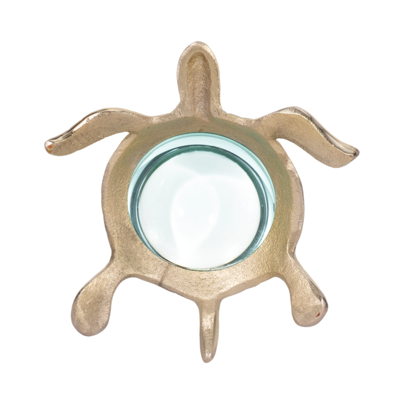 6 Sea Turtle Magnifying Glass, Gold