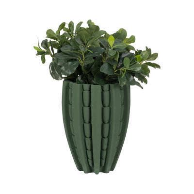 11 LAKELAND 3D PRINTED VASE, GREEN