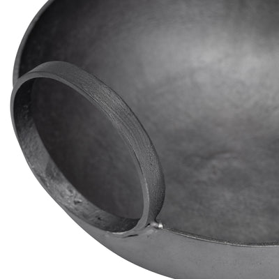 METAL, S/2, 7/8 BOWL WITH HANDLES, SLVR/GUNMETAL