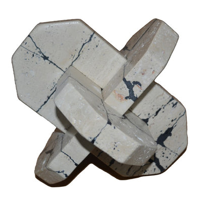 9 Gorda Large Crackle Travertine Knot