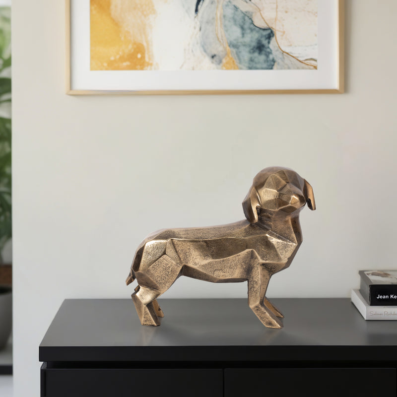 13 Alona Geometric Dog, Gold