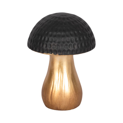 7 Hammered Top Mushroom, Black/gold