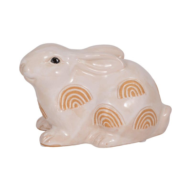 CER, 5 BUNNY WITH ARCH DESIGN, IVORY