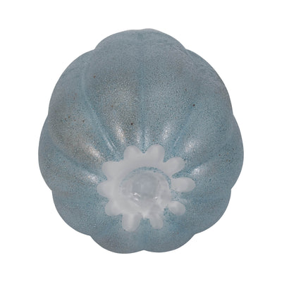 14 Glass Sea Urchin Vase, Blue