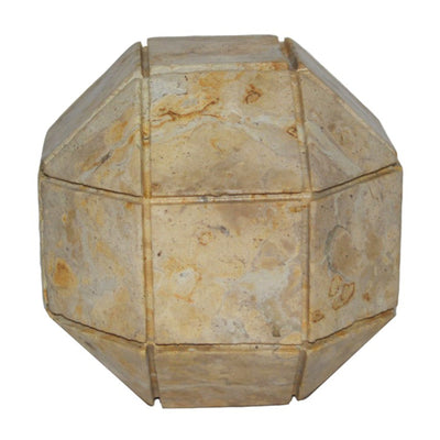 6 Pompano Large Beige Marble Sphere