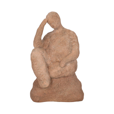 8 Thinking Man On Rock, Terracotta