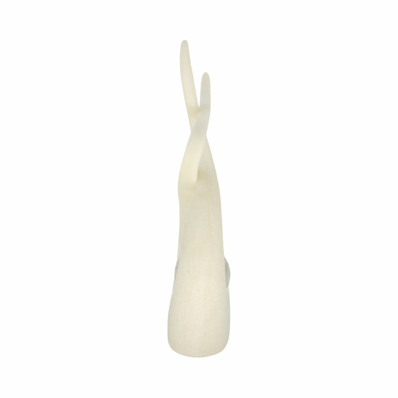 12 Laxmi White Quartz Resin Statuary With Crystal