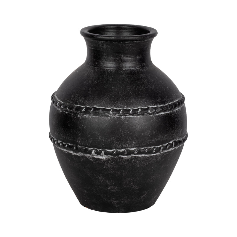 14 Traditional Terracotta Vase, Black