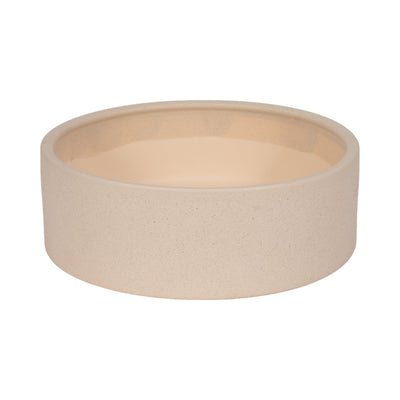 13 Sandy Round Bowl Planter, Ivory