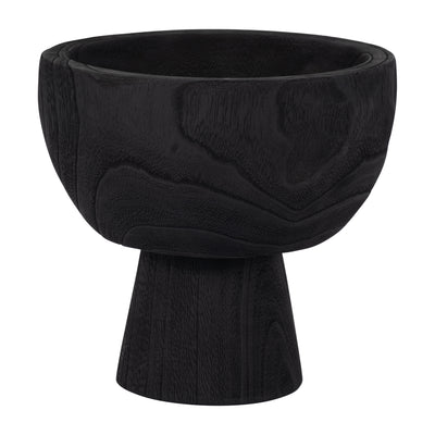 WOOD, 8 BOWL W/ STAND, BLACK