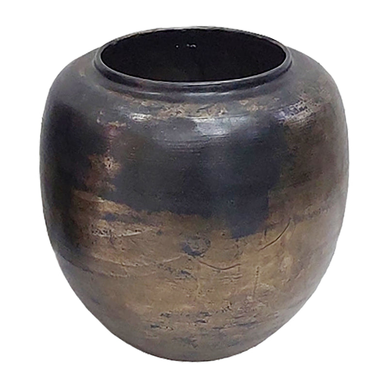 12 Maine Small Acid Wash Metal Vase