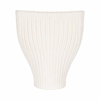 14 BELLO 3D PRINTED VASE, IVORY/BEIGE