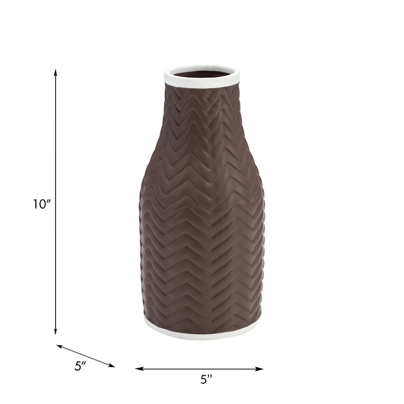 10 CHEVRON VASE, JAVA