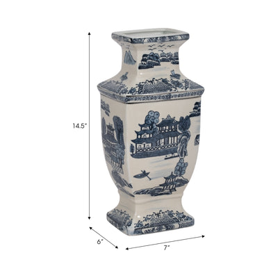 CER, 15H ORIENTAL VASE, BLUE