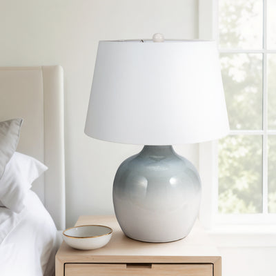 27 Reactive Finish Table Lamp, Blue/white