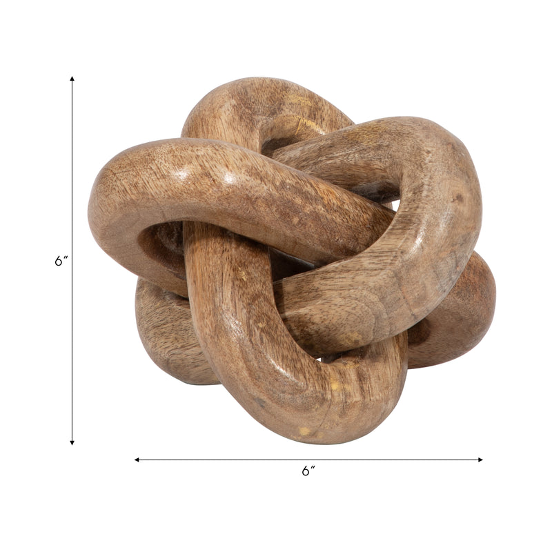 Wood, 6 Decorative Knot, Natural