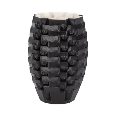 11 Ellesmere 3d Printed Vase, Black