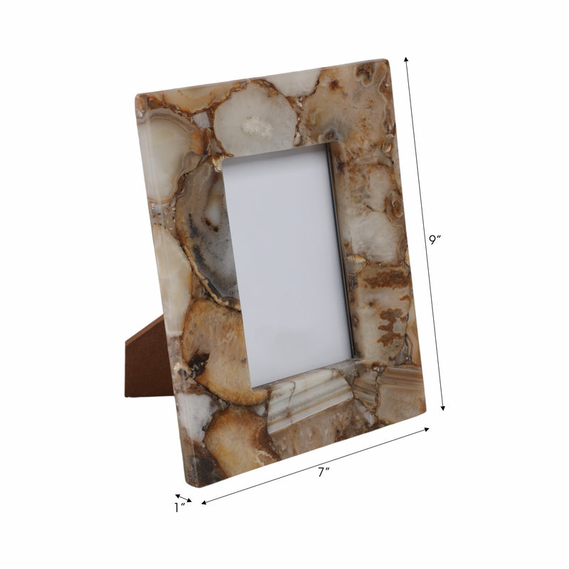 4x6 Mankato Brown Agate Photo Frame