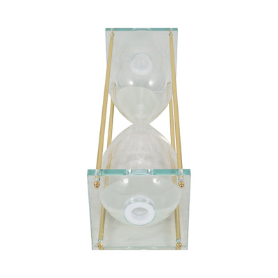 24 Reynolds Medium White & Gold Hourglass