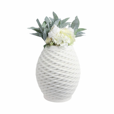 16talland Large 3d Printed Porcelain Vase, Ivory