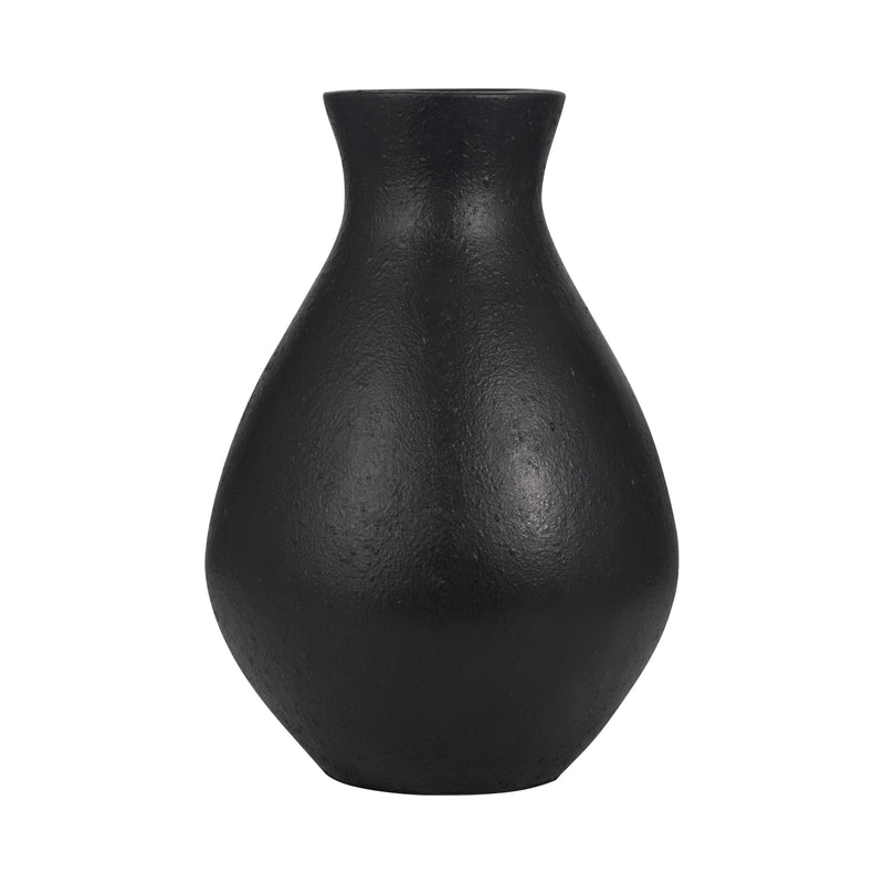 TERRACOTTA, 19 ORGANIC VASE, BLACK