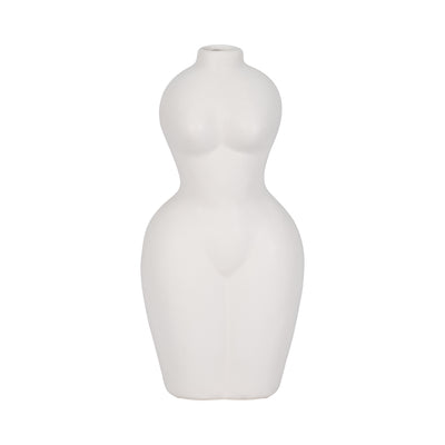 DOL, 12H TORSO VASE, WHITE