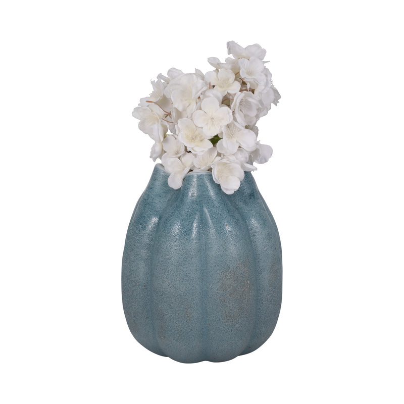 10 Glass Sea Urchin Vase, Blue