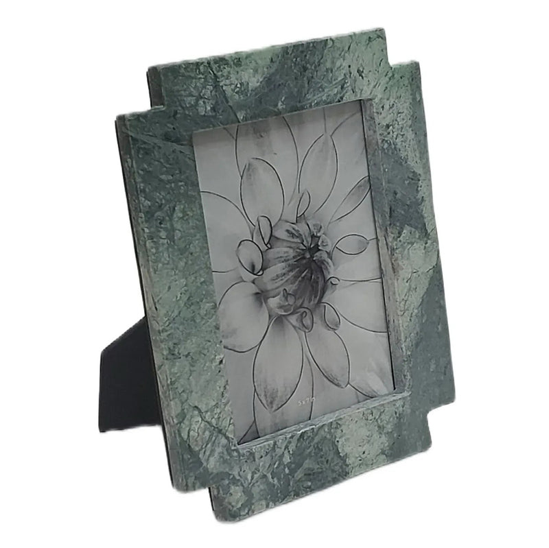 5x7 Cut Corners Marble Photo Frame, Green