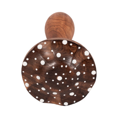 10 Wood Mushroom With White Dots, Brown