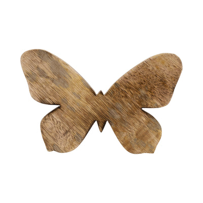 WOOD, 9 BUTTERFLY DECO, BROWN