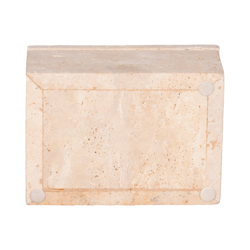 7 Travertine Box, Tan