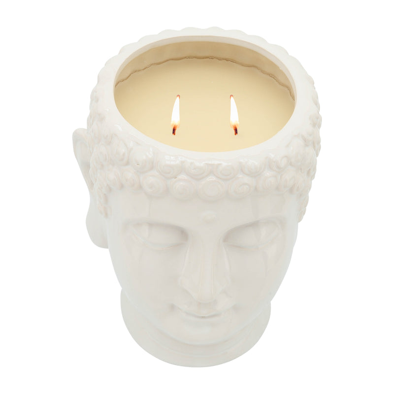 S/3 Buddha Citronella Candle, 8.5 Multi 40oz