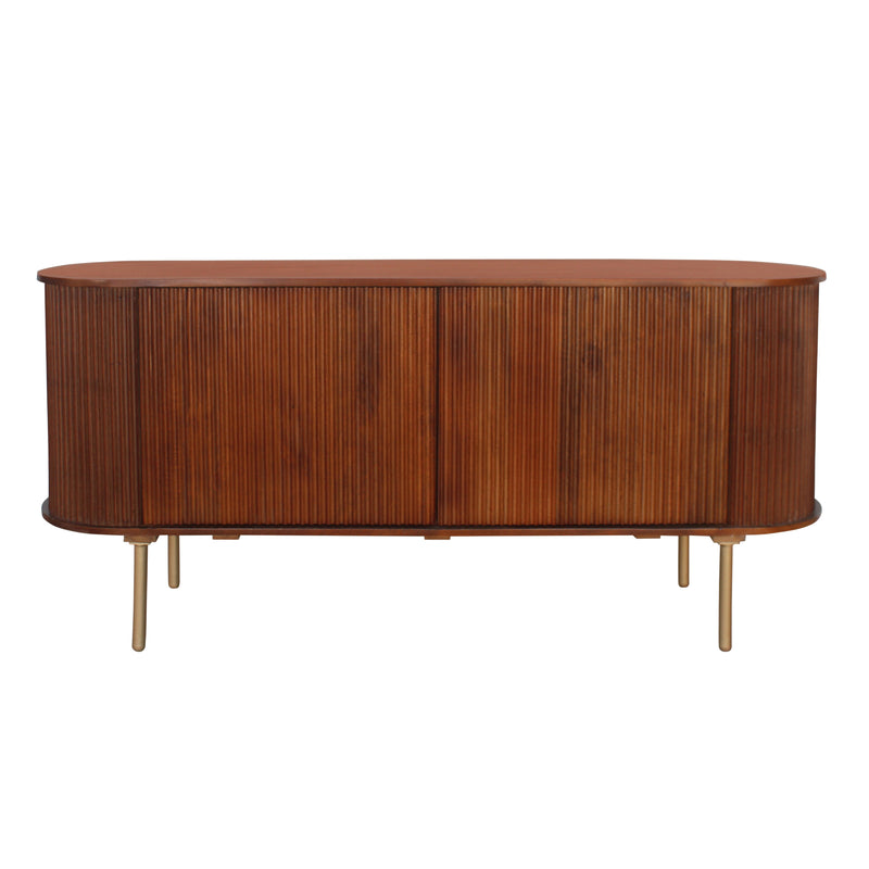 63 Rounded Ridges Sideboard, Brown