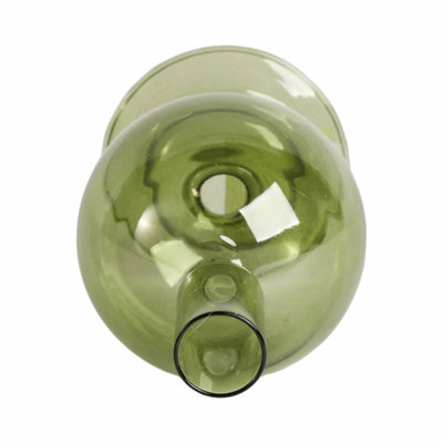 7 Glass Bubble Taper Candle Holder, Olive