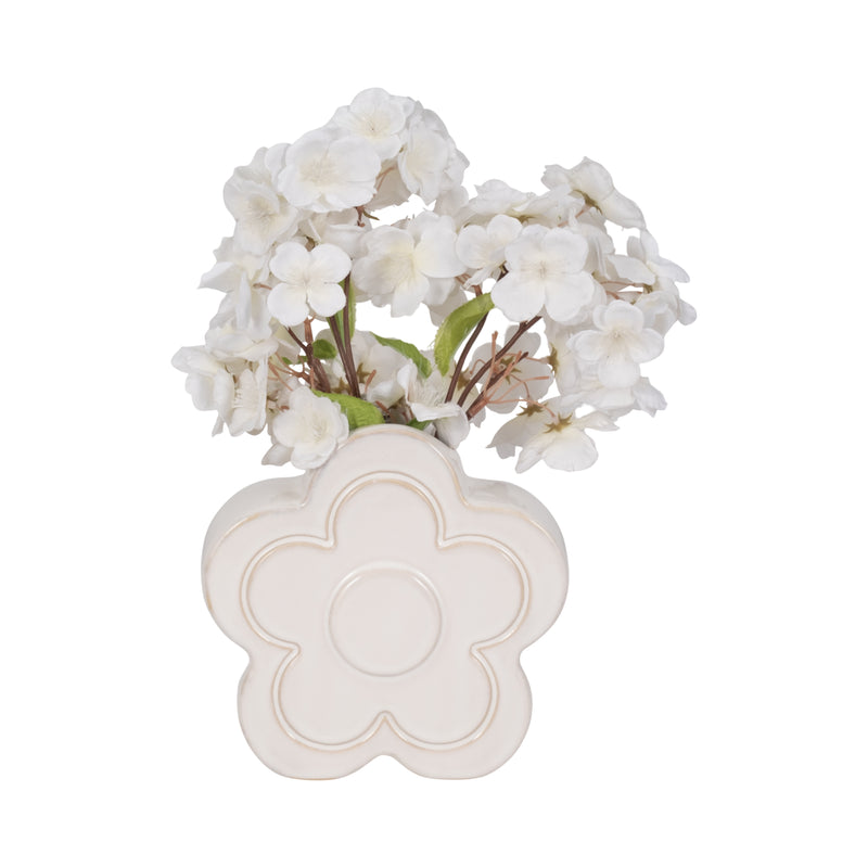 7 Flower Power Object Vase, Ivory